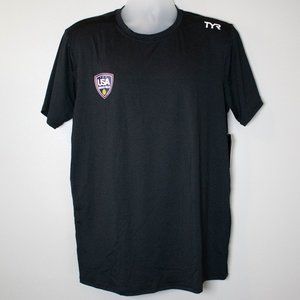 TYR Water Polo Black Men's Rashguard‎ T-shirt
